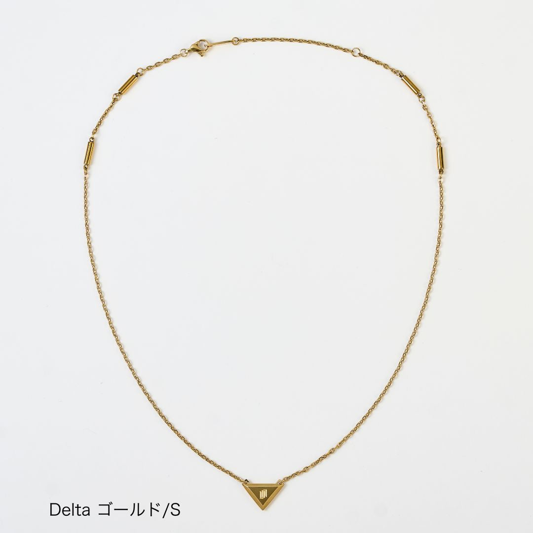 UNrust アンラスト Delta デルタ 磁気ネックレス ゴールド Sサイズ 商品単体 俯瞰